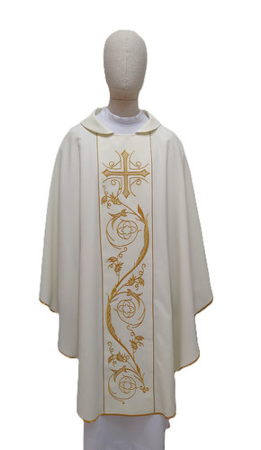 Priest chasuble embroidered - chasuble,