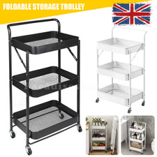 3 Layer Metal Rolling Trolley