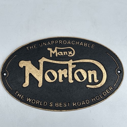 Cast metal norton manx - norton,