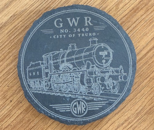 Crafted slate coaster - slate,