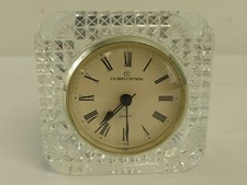 (RefJOH35) Dublin Crystal quartz clock, engraved WGC Millenium celebration