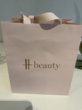 HARRODS BEAUTY Carry Bag Pink Gift Bag Cotton Handles 19x16x8cm Small