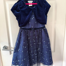 Girls Blue 2 Piece Christmas
