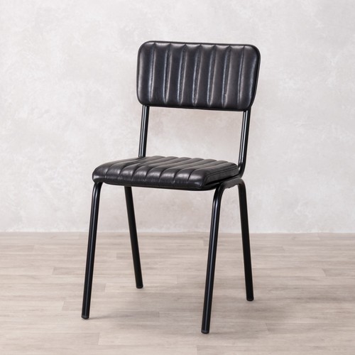 Ebony real leather dining - real,