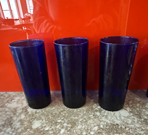Set blue glass - set, of