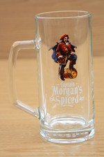Collectable Breweriana - Glass Tankard with Handle - Captain Morgan's Spiced Rum