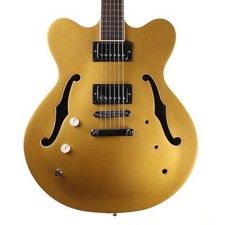Hofner Verythin HI-VTH Left Hand Semi-Hollow Guitar, Pearl Gold (Pre-Owned)