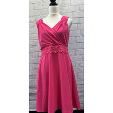 I Hot Skater Dress Hot Pink