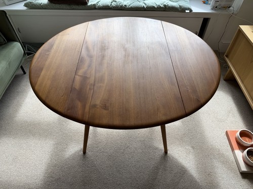 Ercol vintage oval drop leaf - drop,