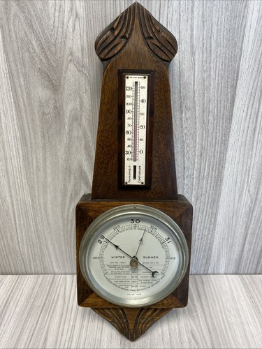 Antique carved oak - carved, banjo