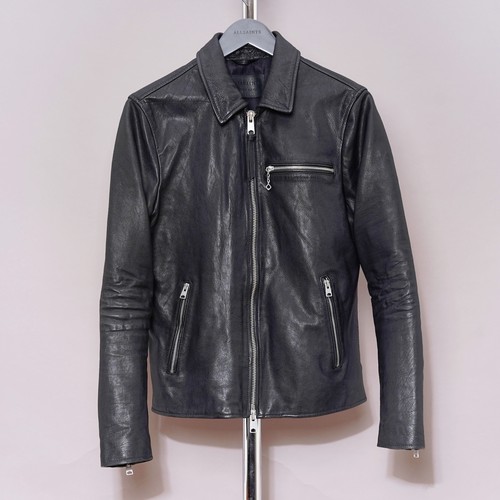 All saints leather jacket mens - leather,