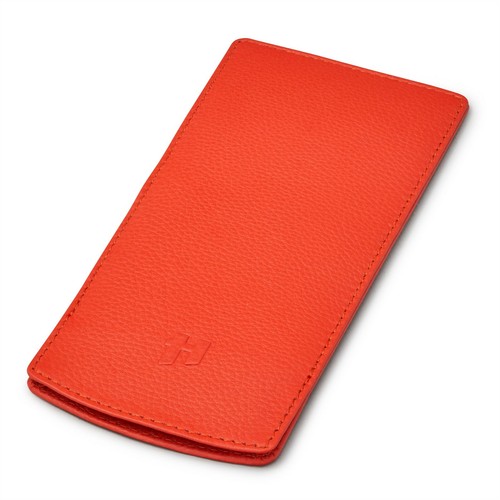 Slim soft leather glasses - slim, case