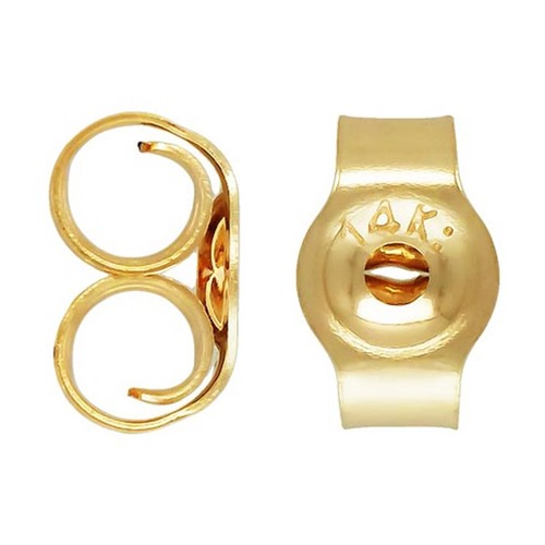 14ct yellow gold - gold, earring
