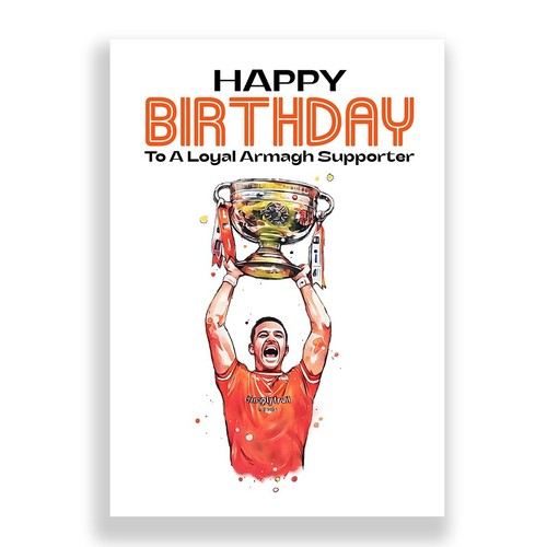 Armagh gaa birthday card - armagh,