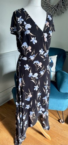 Black flower patterned summer - black,