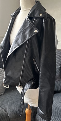 Ladies girls size black faux - girls, 8