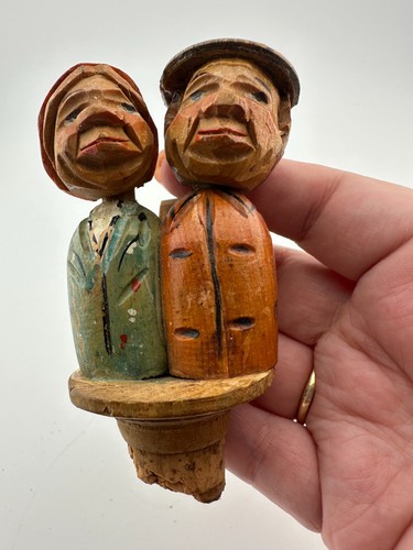 Vintage hand carved wooden - vintage,