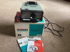 Vintage Hanimex HX300 White/Brown Portable 85mm Colour Slide Projector Working