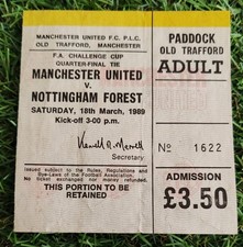Manchester United Match Ticket