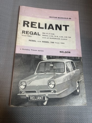 Reliant regal supervan from - regal,