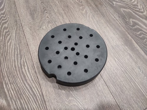 Plastic black lamp - lamp, base