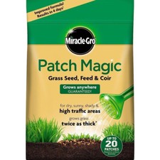 Miracle-Gro Patch Magic Grass Seed Feed & Coir 1.5kg 20 Patches