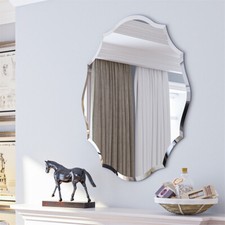 Floral Outcut Oval Wall Mirror