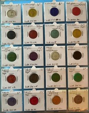 Great Britain Transport Tokens X20. Includes Middlesborough, Nottingham, Sheffie