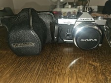 Olympus Om-2 Film Camera With 4 Extra Lenses Case And Stand