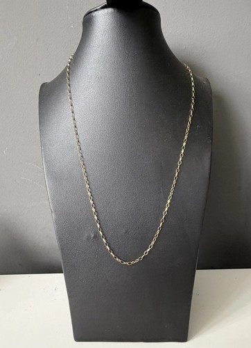 9ct yellow gold inch - 20, oval