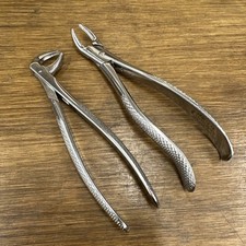 2 x Aesculap Anatomica Tooth Forceps - No 45 & 60
