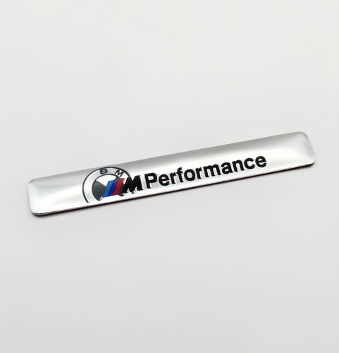 Silver bmw performance badge - silver,