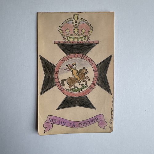 Vintage hand drawn queen - hand,