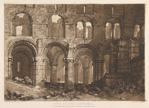 Turner holy island - holy, cathedral