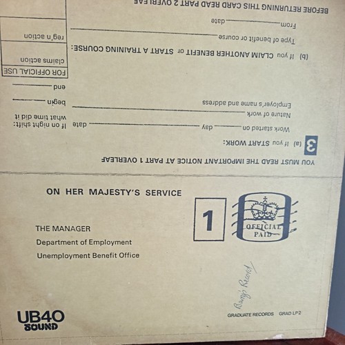 Singing off ub40 vinyl - singing, 1980