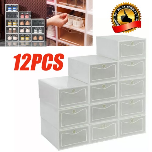 12x clear plastic - 12x, shoe