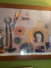 Joan Miro, Large Wood Framed