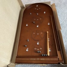 Corinthian Master Wooden Bagatelle Game With Steele Balls