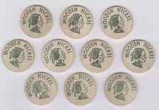 Lot of 10 Vintage Wooden Nickels - Lee Chevrolet & Oldsmobile, Cannon Falls, MN