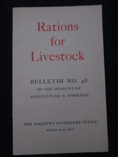 Rations for Livestock Ministry of Agriculture Fisheries & Food Booklet C30