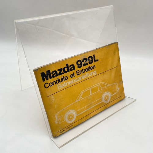 Mazda 929l operating control - operating,