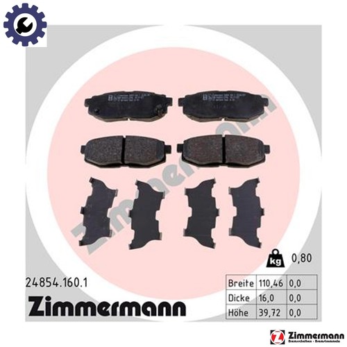 Brake pad set - pad,