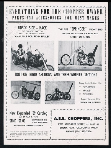 1969 aee choppers custom - 1969,