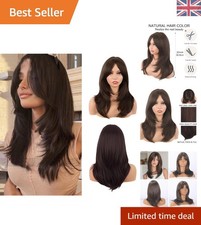 Elegant 20Inch Brown Bangs Wig