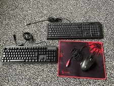 Game Tech Bundle Razer Ornata Keyboard, Bloody Mouse w Mousepad, Trust Keyboard