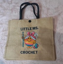 Little Ms Crochet Hessian Tote