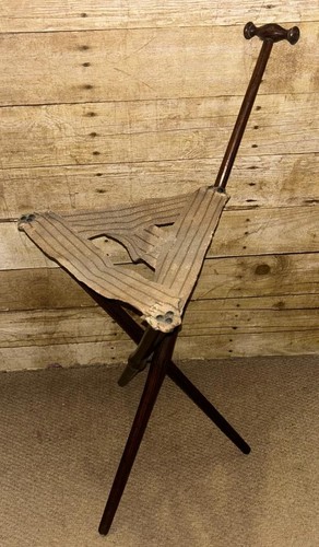 Antique campaign walking stick - antique,