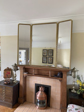 Very Large Stunning Triple Vintage Mirror