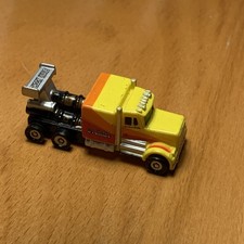 Micro Machines Hot wheels planet micro Semi Truck Lorry Kenworth Yellow 1997