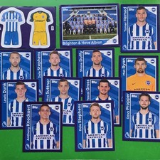 13 BRIGHTON Merlin 2018 Premier League Unpeeled Stickers Topps